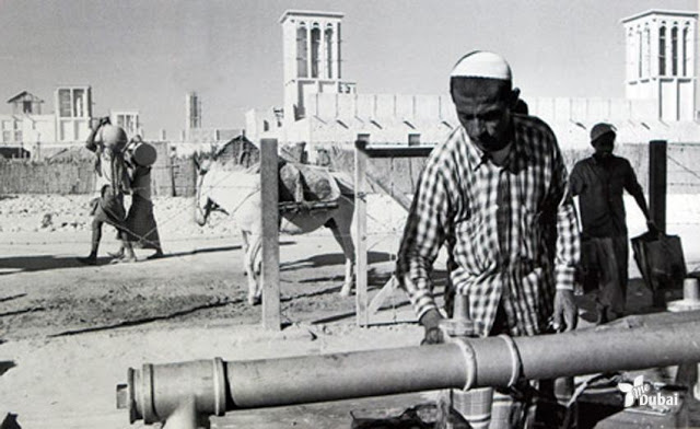 Водоснабжение в Дубае. 1960-е.