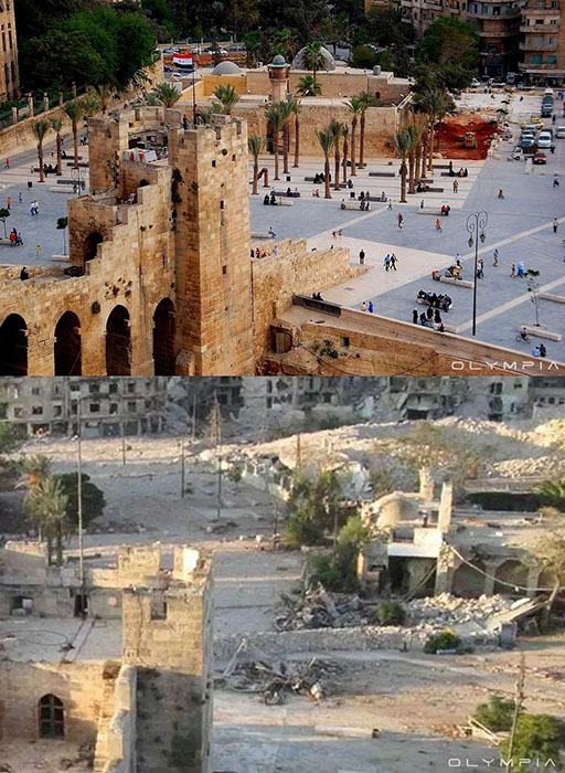 Возле замка в Алеппо.