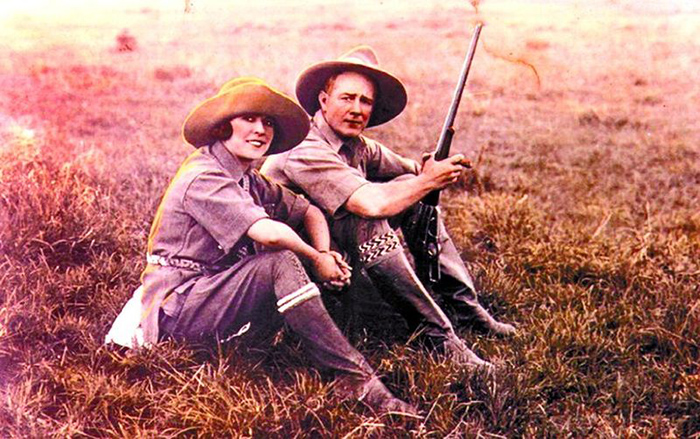 Рой со своей женой Иветт Боруп Эндрюс.
