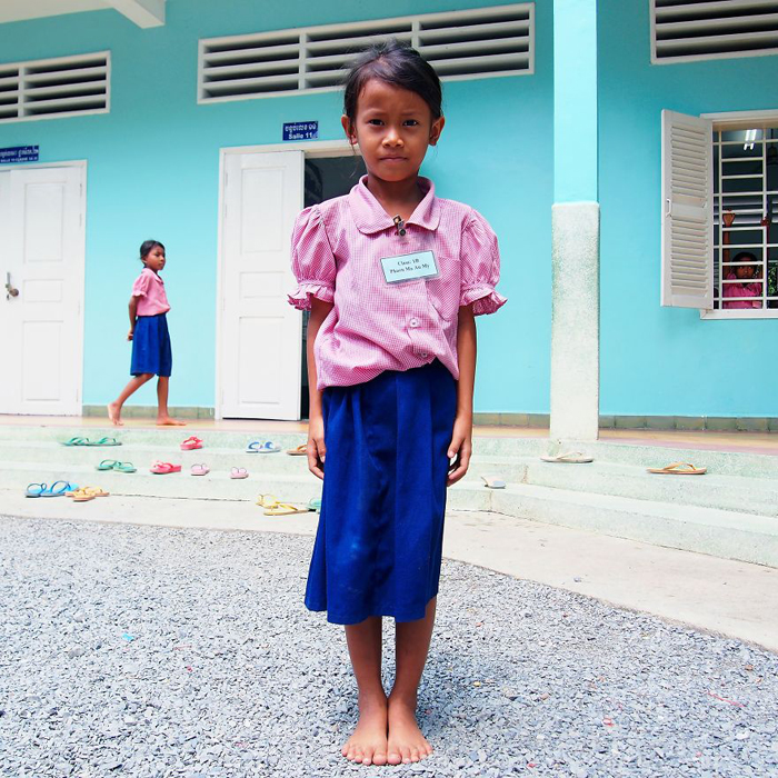 Канита, школьница. Пномпень, Камбоджа.