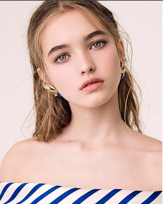 13-летняя Настя Безрукова - одна из самых известных детских моделей в Европе. Intagram anastasiabezrukovaofficial.