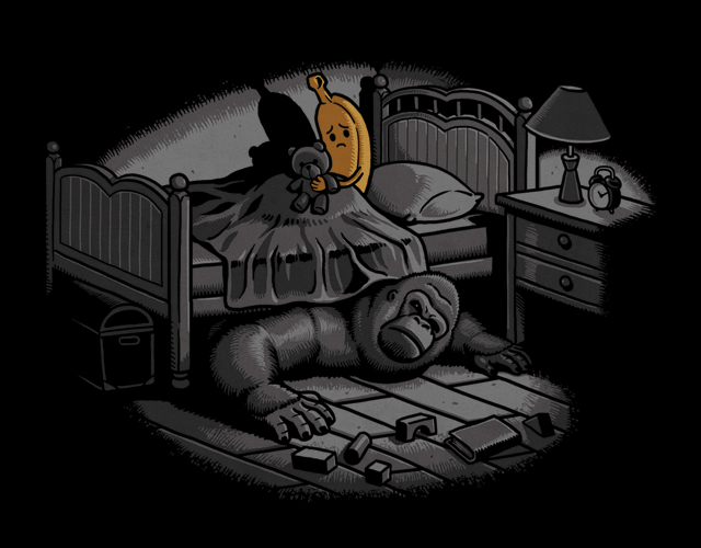 Ночные страхи есть у каждого: иллюстрация Бена Чена.