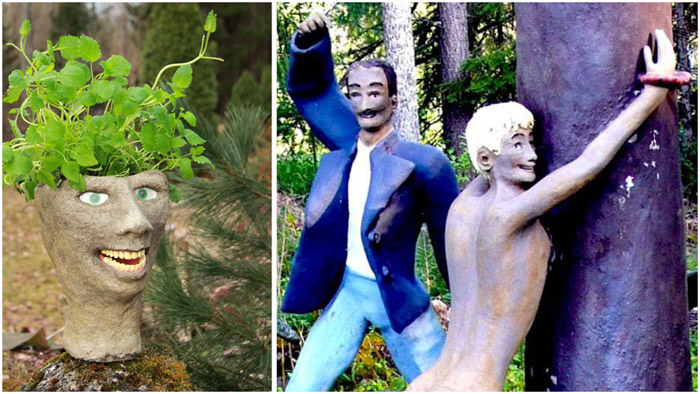 Парк скульптур в Финляндии.
