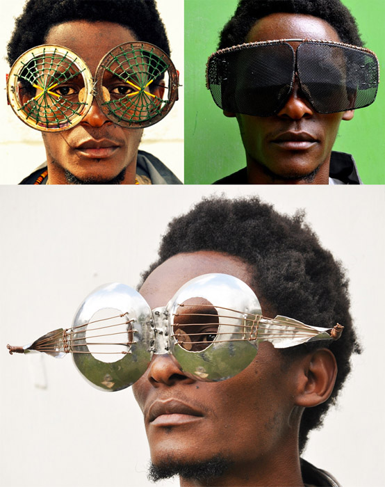 Очки Сируса Кабиру, созданные из электронного мусора.