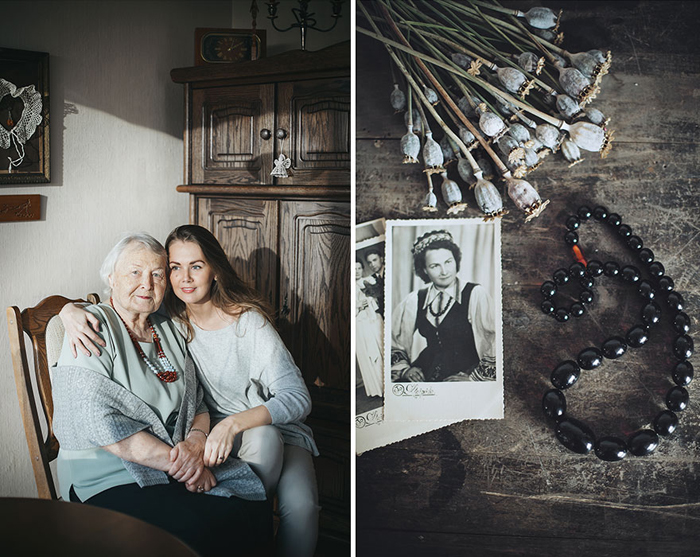 Графический дизайнер Года Якуте получила в подарок от бабушки Елены бусы из черного янтаря, в которых она была на дне своей свадьбы.