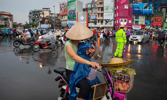Мопеды и скутеры являются основным видом транспорта во Вьетнаме.