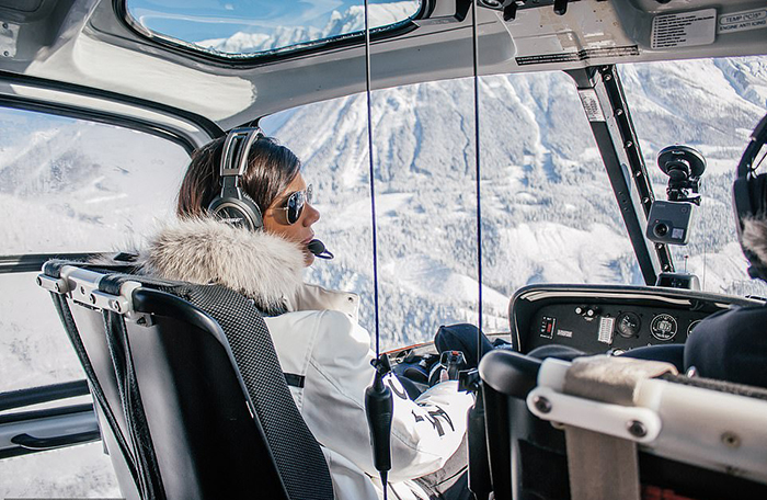 Любимый вид из вертолета для Луаны - гора Уистлер в Канаде.