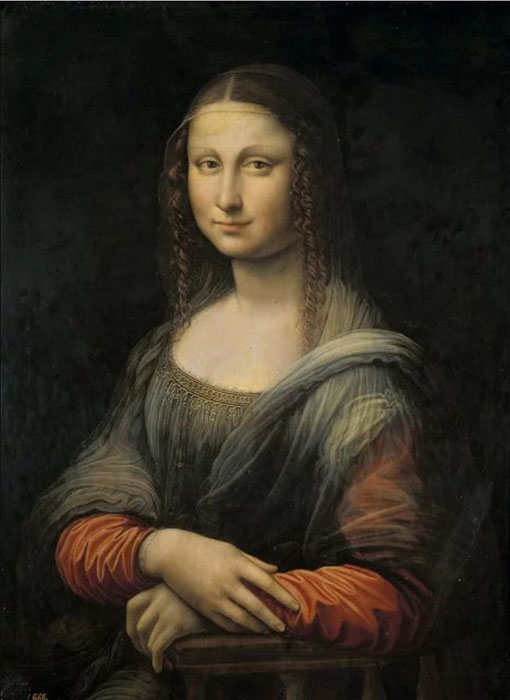 Мона Лиза в Прадо до реставрационных работ.