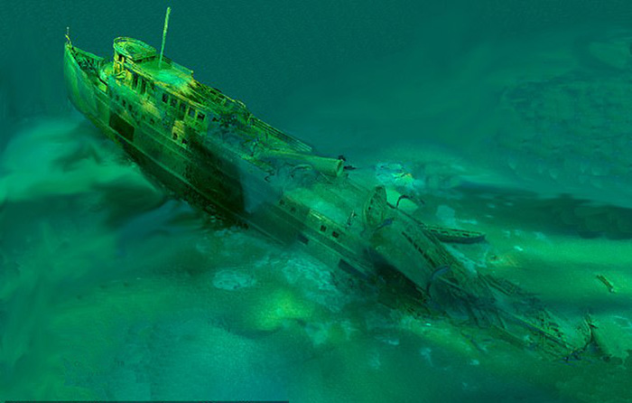 Затонувшее судно Manasoo.
