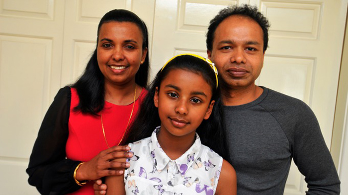 Ниши из семьи иммигрантов из Шри-Ланки.