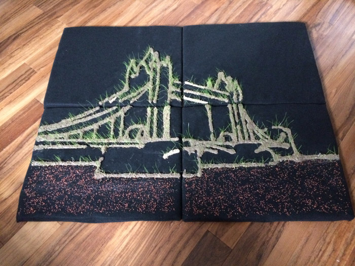 Тауэрский мост, пророщенный из рисунка 3D-принтера.