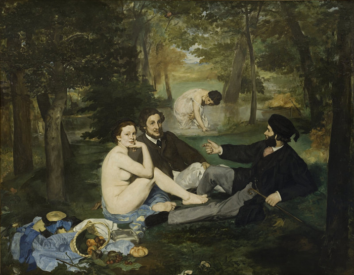 Эдуард Мане  *Le Dejeuner sur l'Herbe* (Завтрак на траве), 1862г.