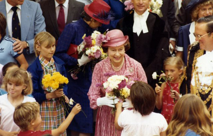 Королева Елизавета II в Брисбан-сити, 1982 год.
