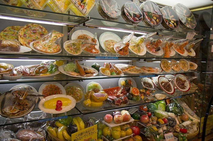 Пластиковая еда в Японии очень популярна.