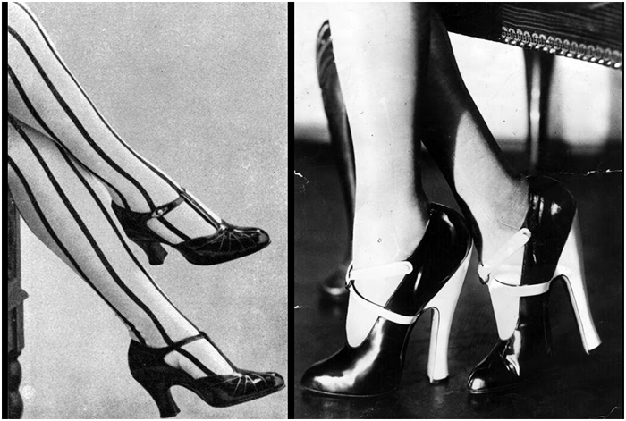 Модные туфли в 1920-х.