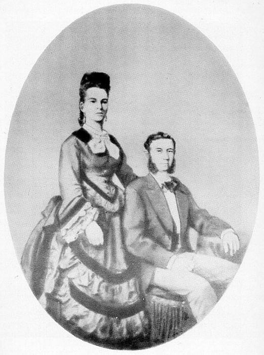 Свадебный портрет Иды и Исидора Штраус.