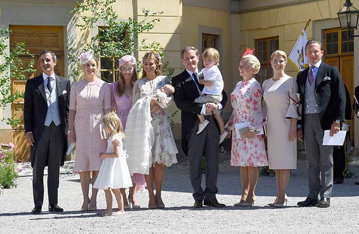 Члены шведской королевской семьи.