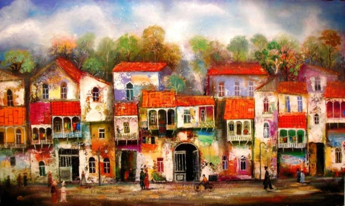 Старый Тбилиси. Картина Давида Мартиашвили.
