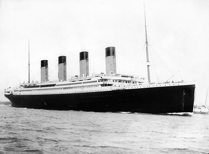 *Титаник* в 1912 году.