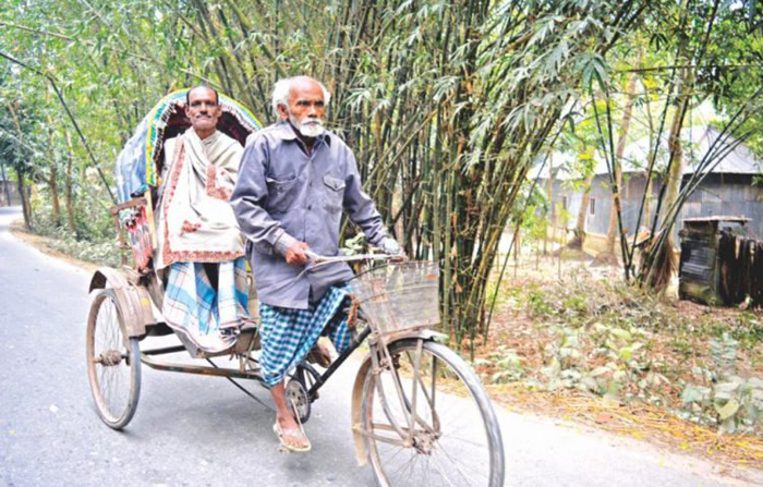 Абдул Самад зарабатывает на жизнь как водитель повозки-рикши в Бангладеше.