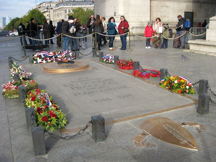 Могила Неизвестного Солдата в Париже.