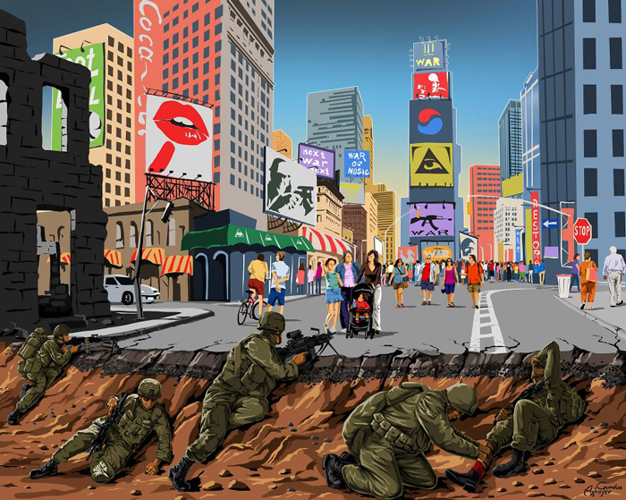 Война и мир - серия иллюстраций Гундуза Агаева.