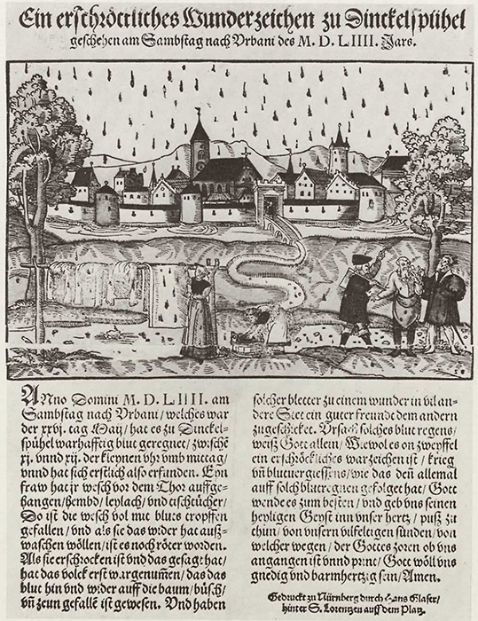 Кровавый дождь в Динкельсбюле 26 мая 1554 года, Ханс Глейзер.