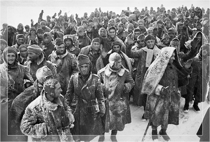 Пленные немцы после Сталинградской битвы.