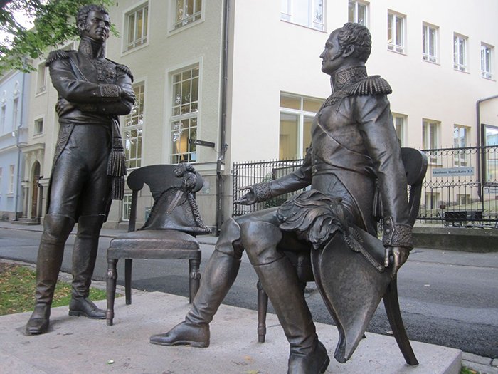 Историческая встреча Александра I и Карла Юхана в 1812 году.