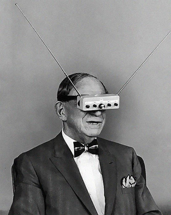 Телевизионные очки за десятилетия до Google Glass, 1960-е годы.