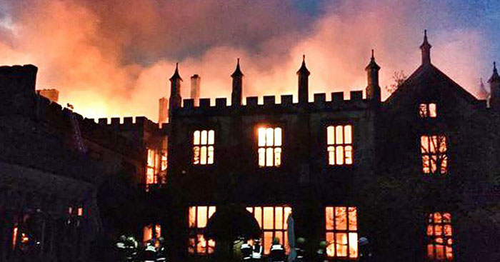 Пожар подозрительного происхождения случился в Парнхем Хаус в 2017 году.