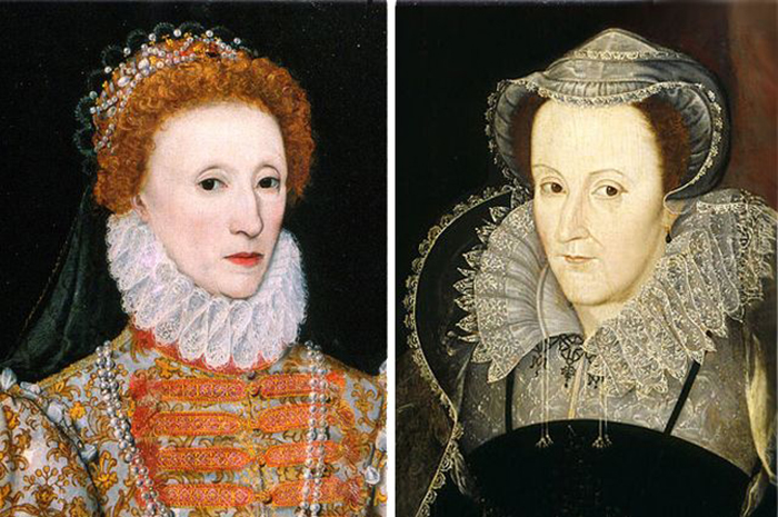 Елизавета Тюдор и Мария Стюарт.