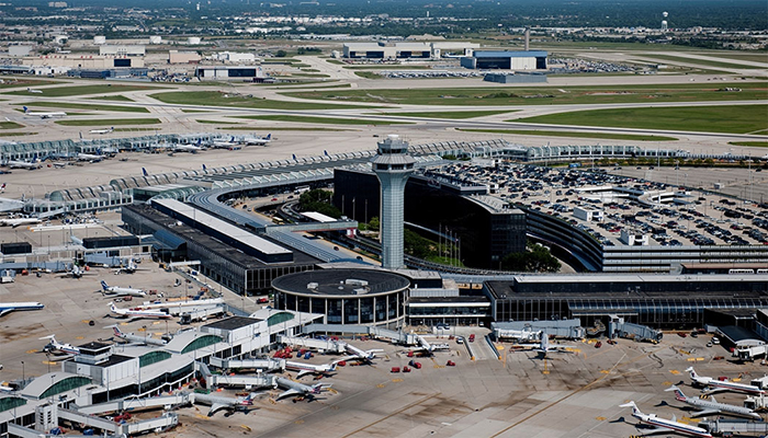 Международный аэропорт О'Хара в Чикаго.