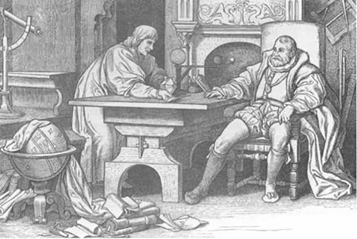 Иоганн Кеплер и Тихо Браге.