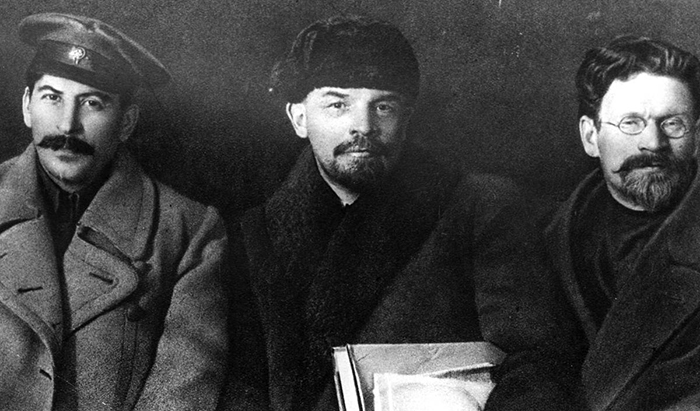 Сталин, Ленин и Троцкий.