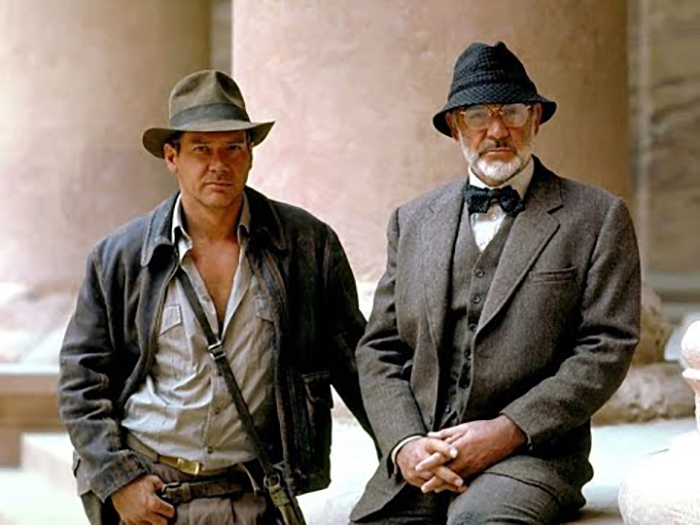 Харрисон Форд и Джон Коннери в фильме «Поиски утраченного ковчега», 1981 год.