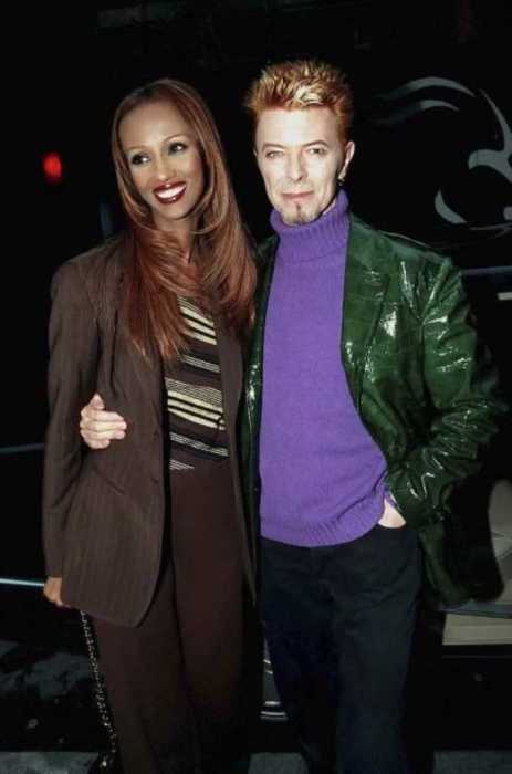 Дэвид Боуи со своей женой Имам, 1997 год.