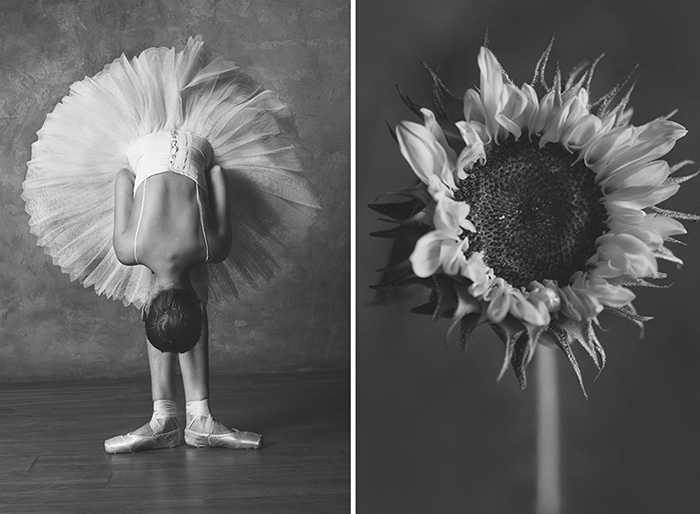 Героиней проекта фотохудожница избрала балерину Марину Мастыку.