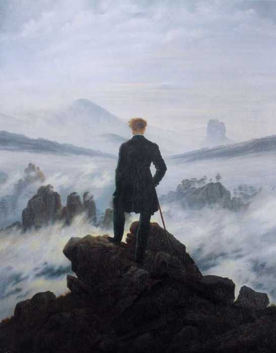 Странник над морем тумана, Каспар Давид Фридрих.