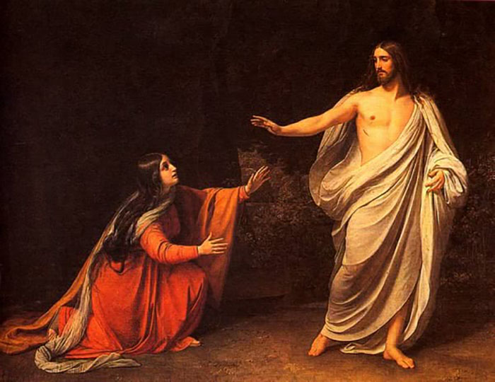 Мария Магдалина и Иисус Христос.