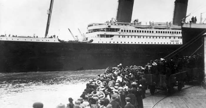 Архивная фотогорафия «Титаника» перед его первым и последним путешествием.