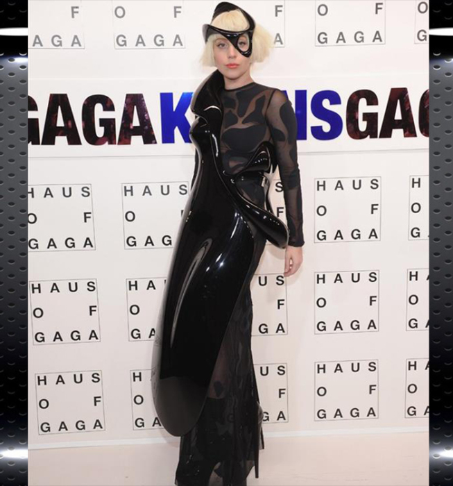 Леди Гага в 3D-платье.