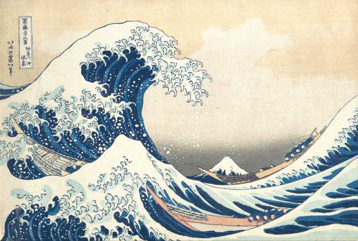 Большая волна от Канагава, Кацусика Хокусай.