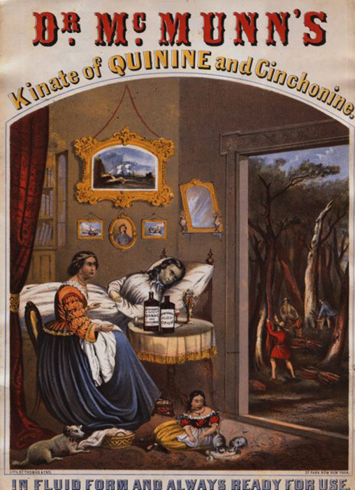 Реклама эликсира опиума доктора МакМанна, около 1862-1865 гг.