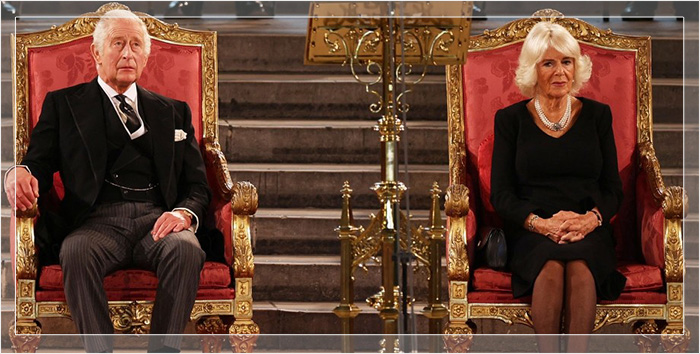 Король Карл III и королева-консорт Камилла впервые на троне.