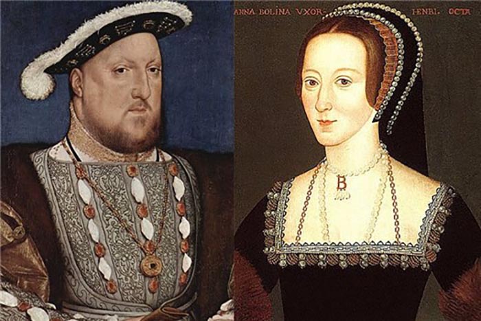 Генрих VIII и Анна Болейн.