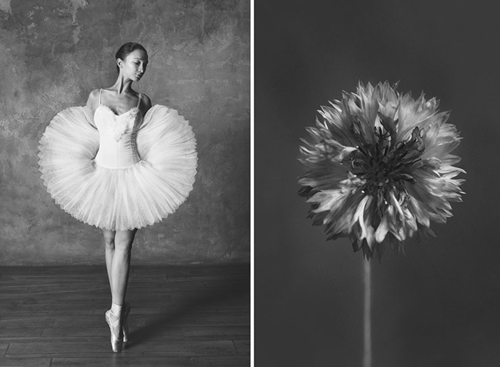 Изящные движения балерины говорят на языке цветов.
