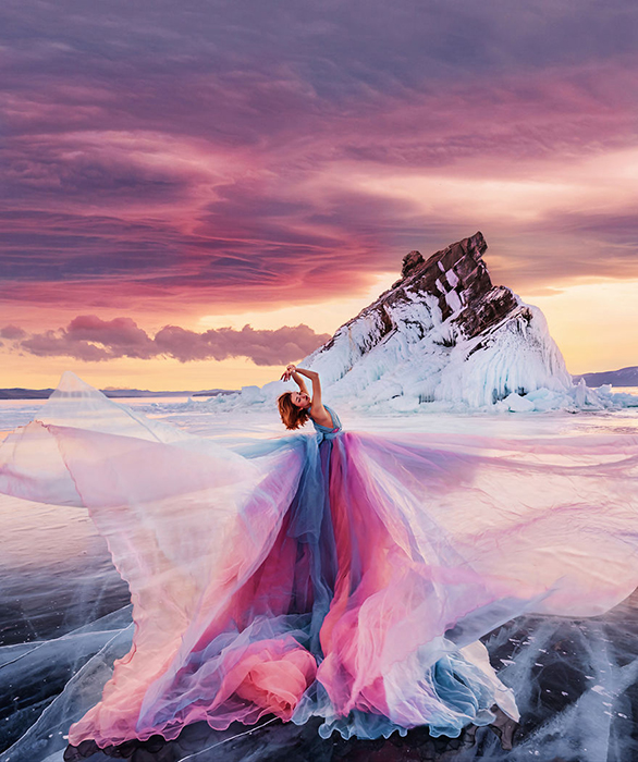 Природная красота Байкала на фотографиях Кристины превращается в сказку.
