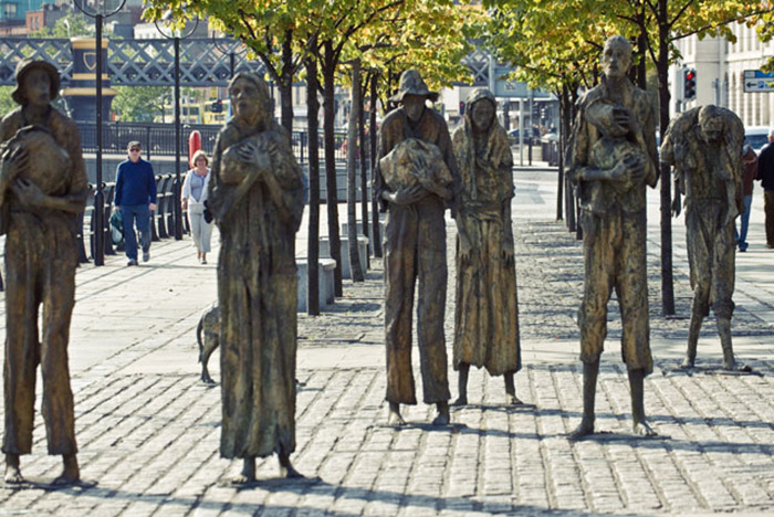 Мемориал в Дублине, посвящённый жертвам Великого голода.