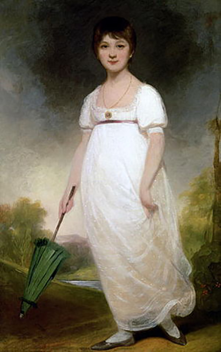 Портрет молодой Джейн Остин.